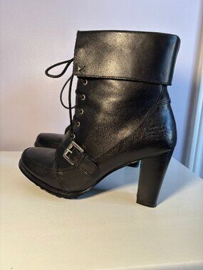 Harley Davidson Cuffed Leather Heels NEW Size 11